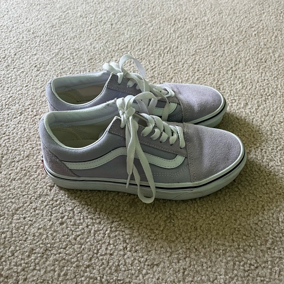Purple Lace Up Vans - Picture 2 of 4